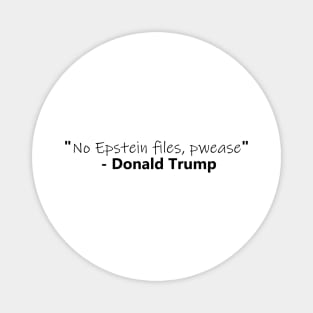 Trump x Epstein – Satire Shirt Magnet